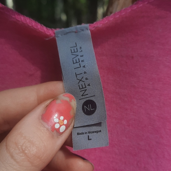 🍀3/15 Next Level Apparel Pink Chris Young Tank Top - Picture 3 of 5